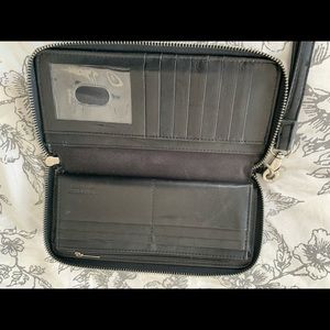 Leather Lucky Brand Wristlet Wallet